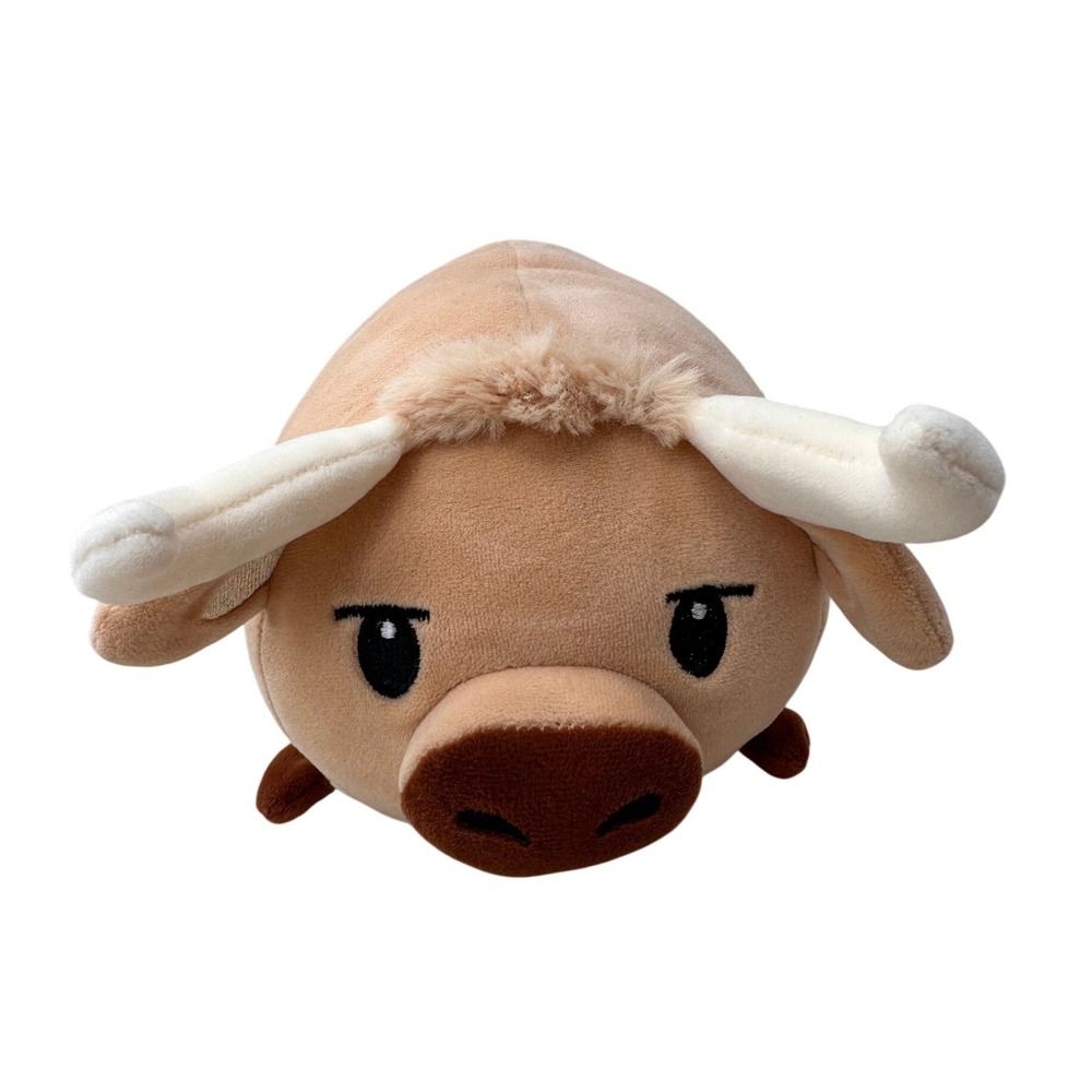 Fiesta Lil Huggy Longhorn Bull Plush 8" Tan Stuffed Animal‎ Lovey Kids Toy Decor